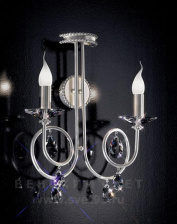 Бра 5000.5027 Swarowsky Strass Effusionidiluce Италия E14 Zelia Серебристый