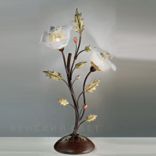 Настольная лампа 326/2L Rosa del deserto V359/184/22 IDL Италия  40W 52 см Коричневого цвета Pungitopo