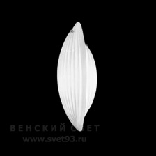 Бра 430/2ASX Chrome White Murano Glass IDL Италия  40W 43 см Хром Paradise