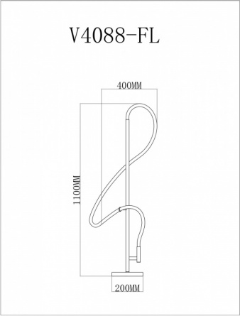 Торшер True V4088-FL фото 2