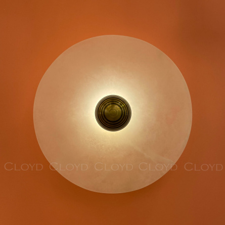 Бра Cloyd AXIOM-A W1 / Ø30 см - алебастр - латунь (арт.20332) фото 3