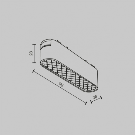 Трековый светильник Basis Grid TR084-1-6W3K-W фото 3