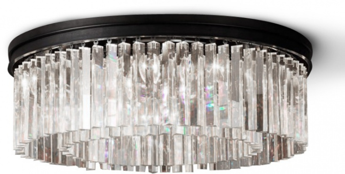 Потолочная люстра 1920s Odeon KR0387C-10B/P black/clear фото 1