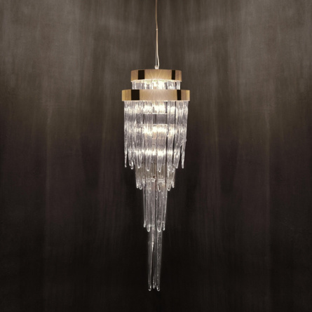 Подвесная люстра Babel KM0990P-4 brass фото 3