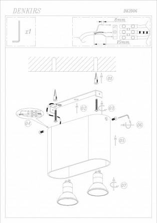 Точечный светильник DK2005 DK2006-WH фото 3