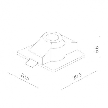 Точечный светильник Invisible A9410PL-1WH фото 2