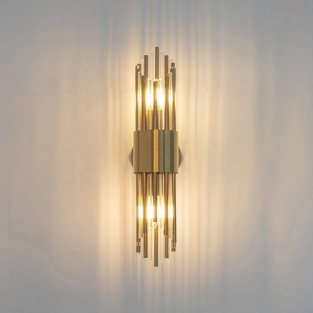Бра Wall lamp B2562W-B gold фото 3