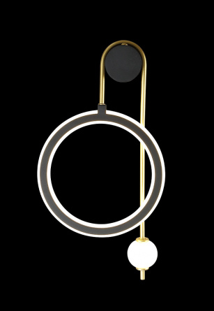 Бра Crystal Lux CORIDA AP25W LED BLACK/GOLD фото 4