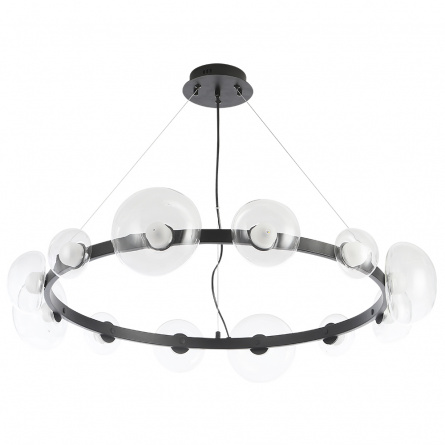 Бра Crystal Lux BOSQUE AP1 BLACK/TRANSPARENT фото 5