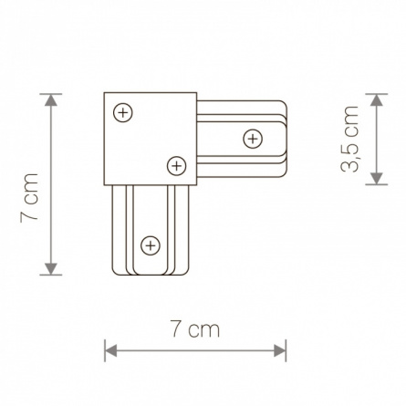 Коннектор Profile L-connector 9455 фото 2
