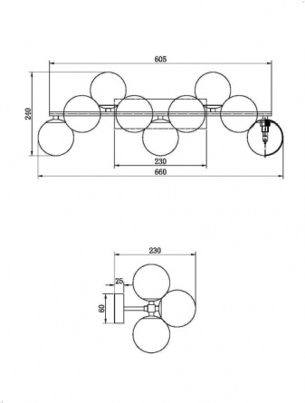 Бра Dallas MOD547WL-09BS фото 2