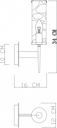 Бра Sham 4505/17 AP-1 фото 2