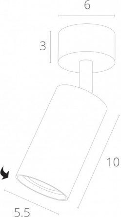 Спот Aquarius A3216PL-1WH фото 2