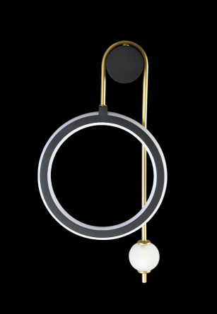 Бра Crystal Lux CORIDA AP25W LED BLACK/GOLD фото 3