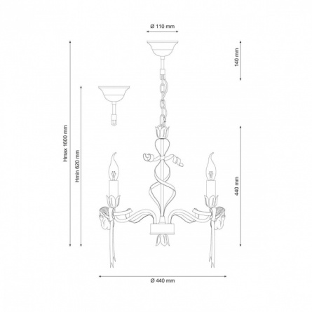 Подвесная люстра Angelo ANGELO 147.3 Ivory фото 3
