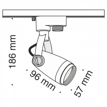 Трековый светильник Track lamps TR001-1-GU10-W фото 2