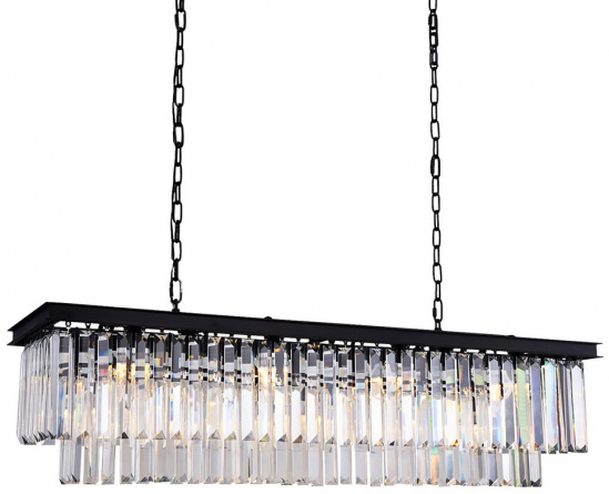 Подвесная люстра 1920s Odeon KR0387P-10C/P black/clear фото 1