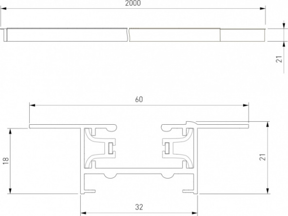 Шинопровод Track Rail WH Recessed 85083/00 фото 2