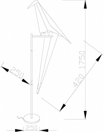 Торшер Birds V3074-1FL фото 2