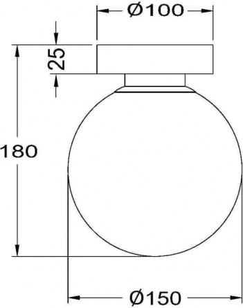 Настенно-потолочный светильник Basic form MOD321WL-01W фото 2