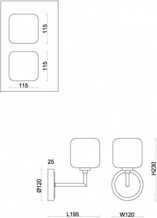 Бра Tender FR5373WL-01BS фото 2