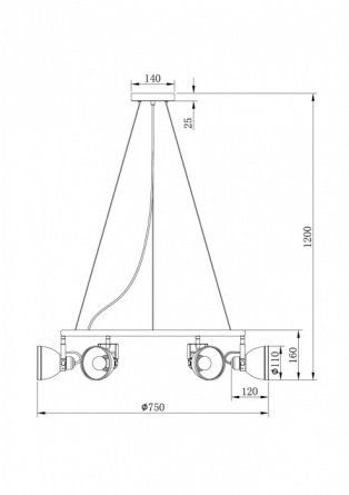 Подвесная люстра Roslyn FR4003PL-06W фото 3