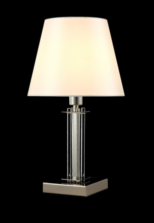Настольная лампа Crystal Lux NICOLAS LG1 NICKEL/WHITE фото 2