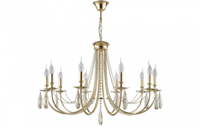 Бра Crystal Lux VICTORIA AP2 GOLD/AMBER фото 7