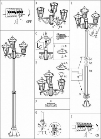 Наземный фонарь Laterna 5 22996 фото 3