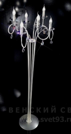 Торшер 5000.6067 Spectra Crystals Effusionidiluce Италия E14 Zelia Серебристый фото 1