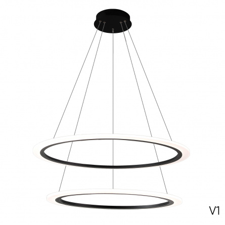 Люстра Crystal Lux MANZANA SP53W LED  BLACK фото 2