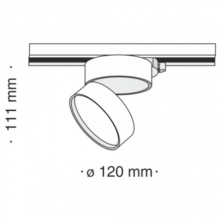 Трековый светильник Track lamps TR007-1-18W3K-W фото 2