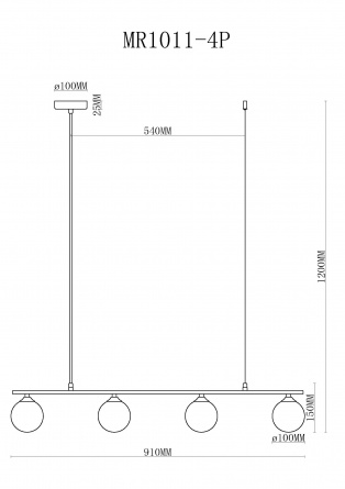 Подвесной светильник Stacy MR1011-4P фото 2