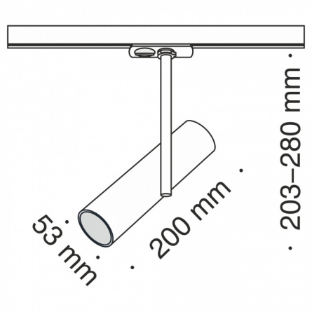 Трековый светильник Track lamps TR005-1-GU10-W фото 2
