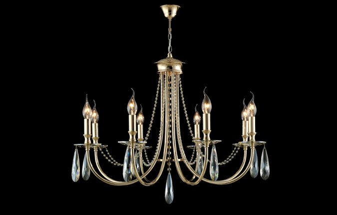 Бра Crystal Lux VICTORIA AP2 GOLD/AMBER фото 20