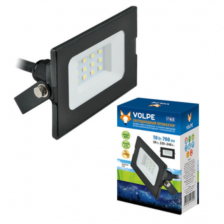 Прожектор уличный  ULF-Q513 10W/DW IP65 220-240В BLACK картон фото 1