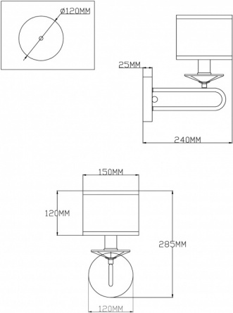 Бра Celestia V2630-1W фото 2