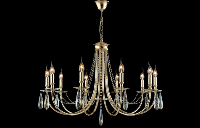 Бра Crystal Lux VICTORIA AP2 GOLD/AMBER фото 10