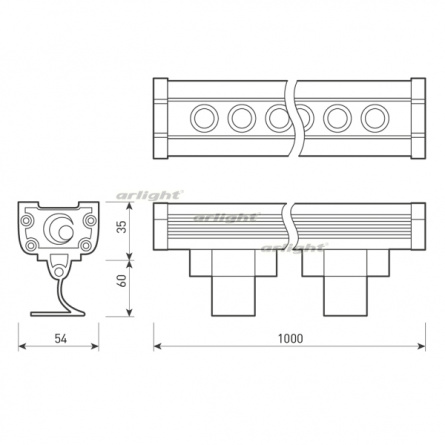 Прожектор уличный LINE WALLWASHER 024305 фото 2