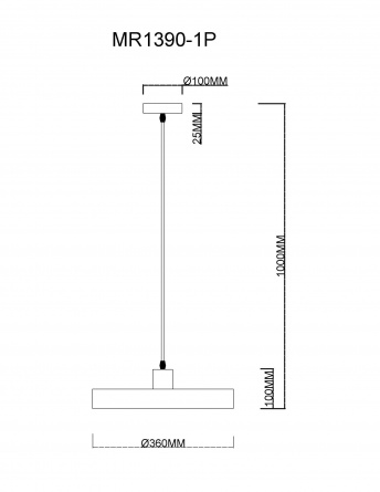 Подвесной светильник Ria MR1390-1P фото 2