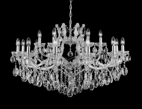 Люстра Crystal Lux HOLLYWOOD SP12+6 CHROME фото 2